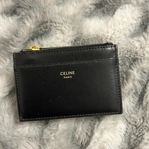 Celine COMPACT WALLET WITH COIN TRIOMPHE IN SHINY CALFSKIN - Picture 4 of 8